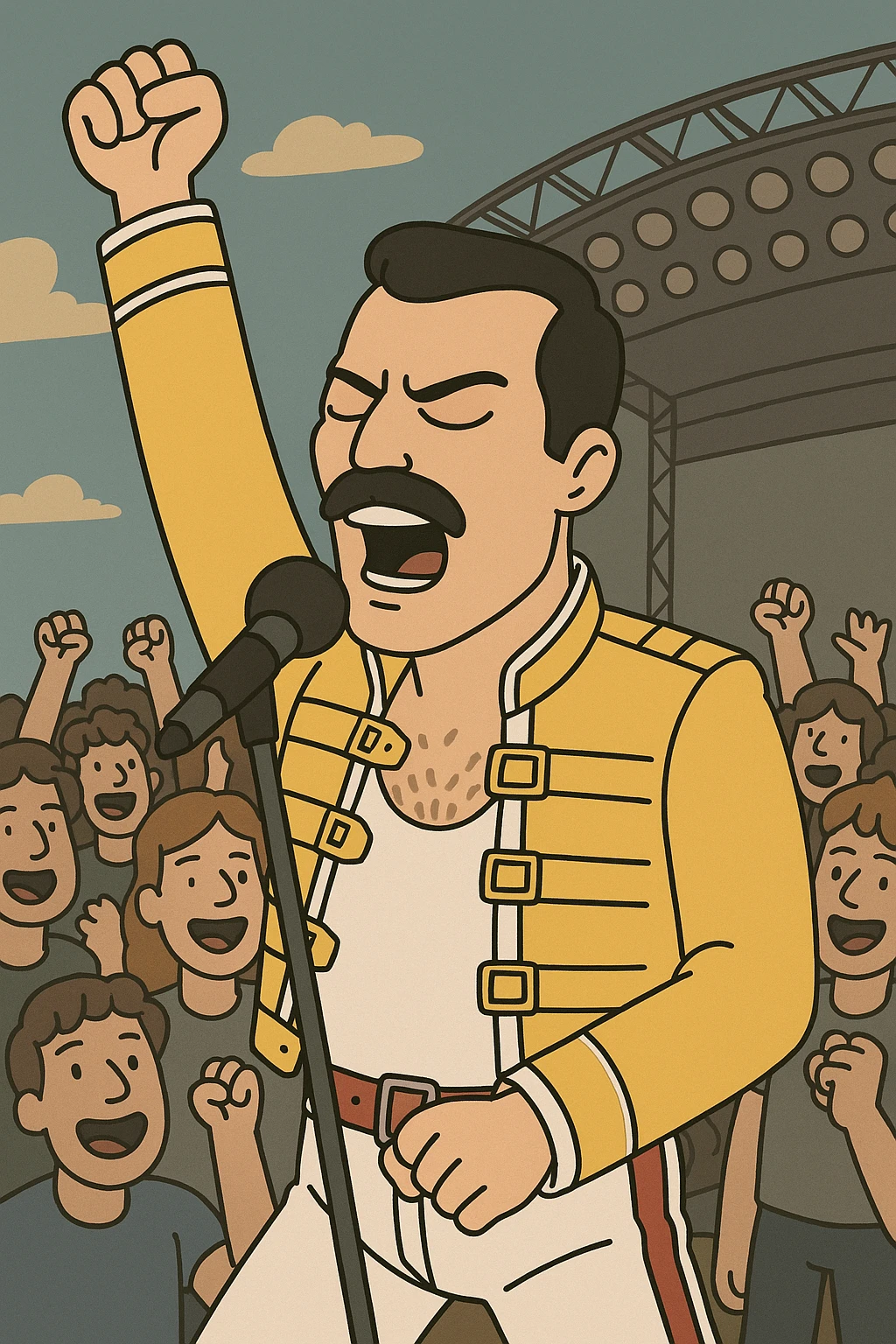  queen live at wembley the people  Freddie Mercury emoji