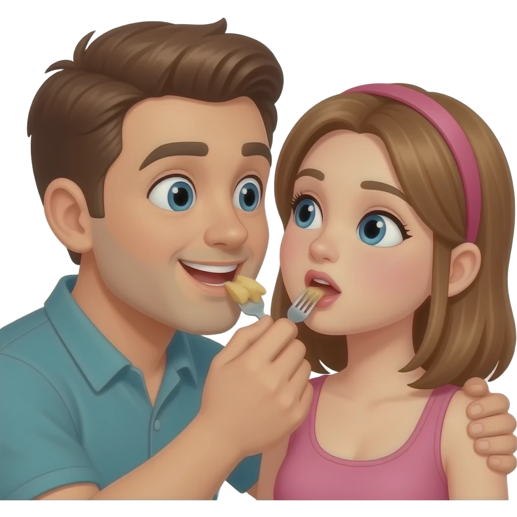 Guy eating out a girls pussy emoji