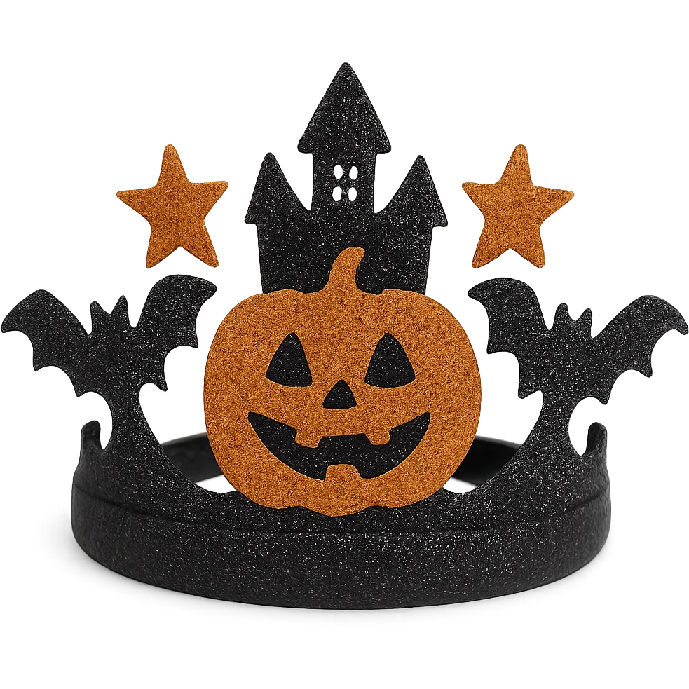 halloween crown, sparkly and trendy, remove background emoji