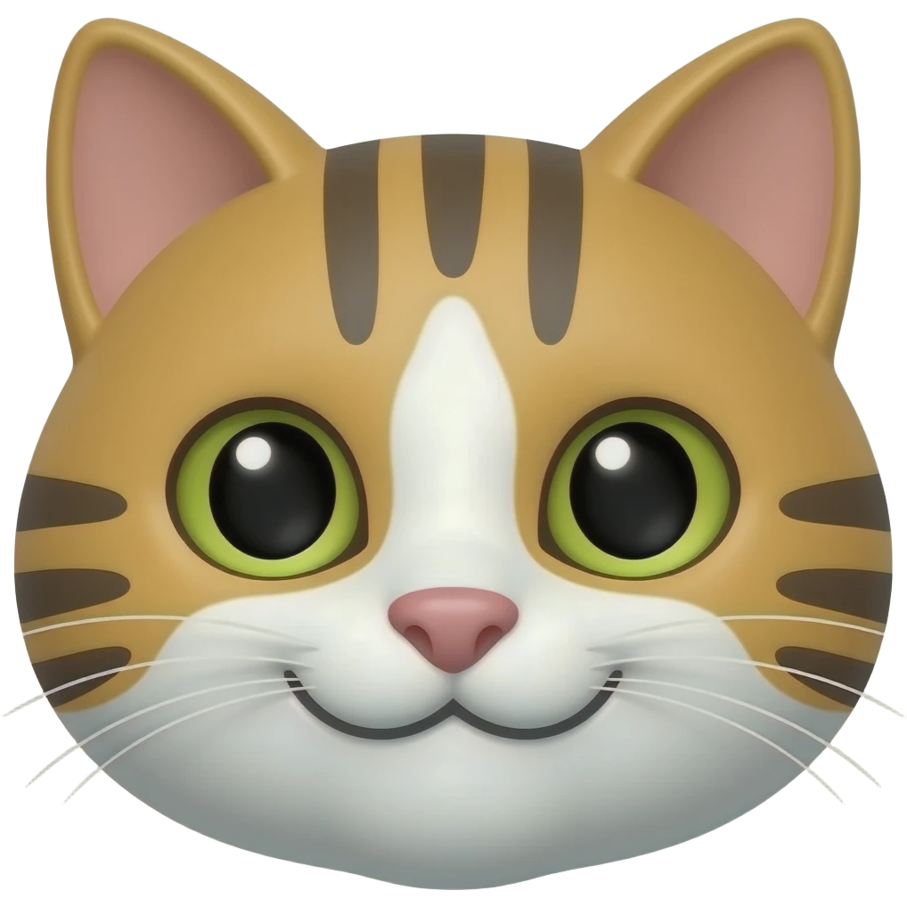 Смайлик эмоджи для WhatsApp. Эмо котик emoji