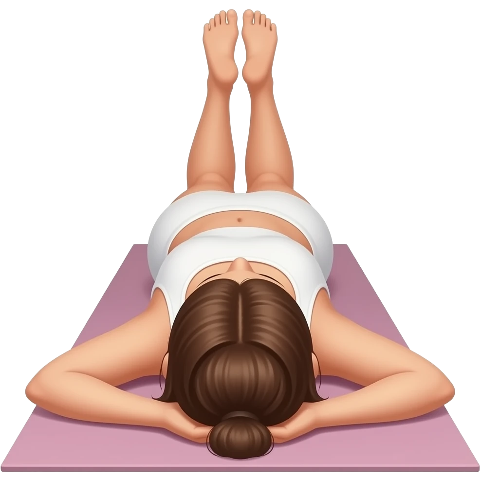 Mulher PELADA fazendo Yoga deitada aparecendo a bunda emoji