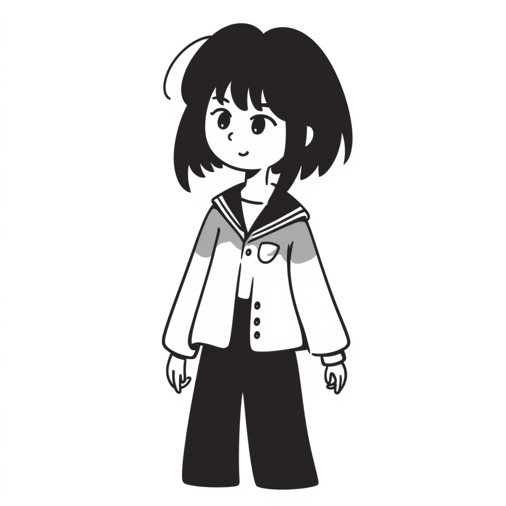 anime girl from anime "Roshidere" emoji