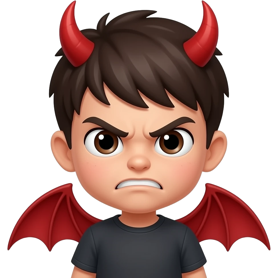 angry devil child emoji