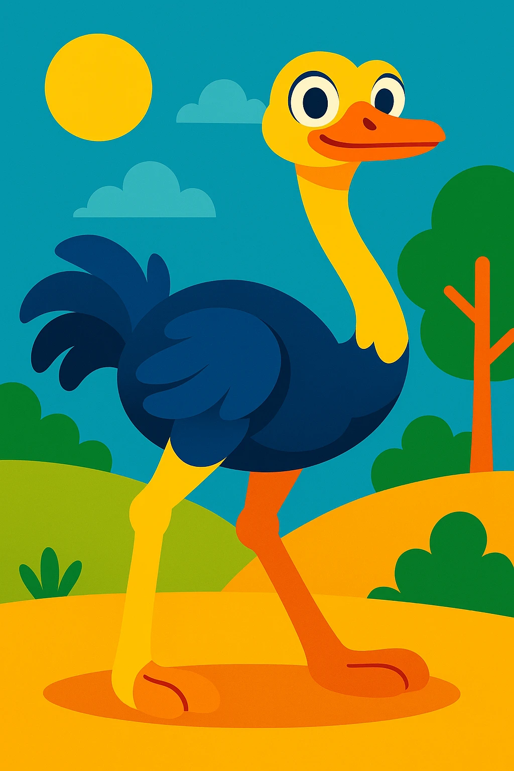 Ostrich emoji