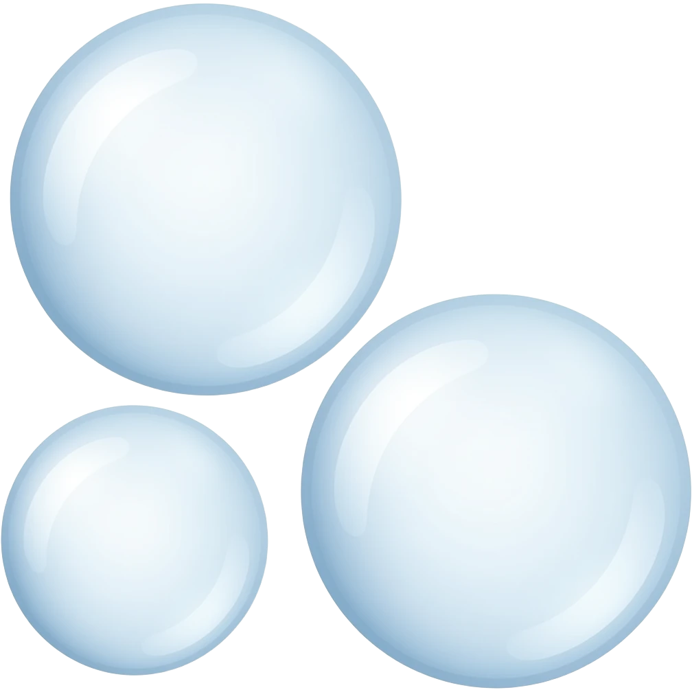 3 bolle di sapone emoji