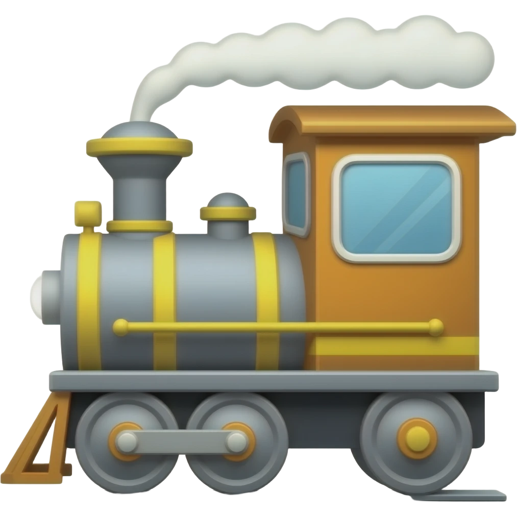 Paper train emoji