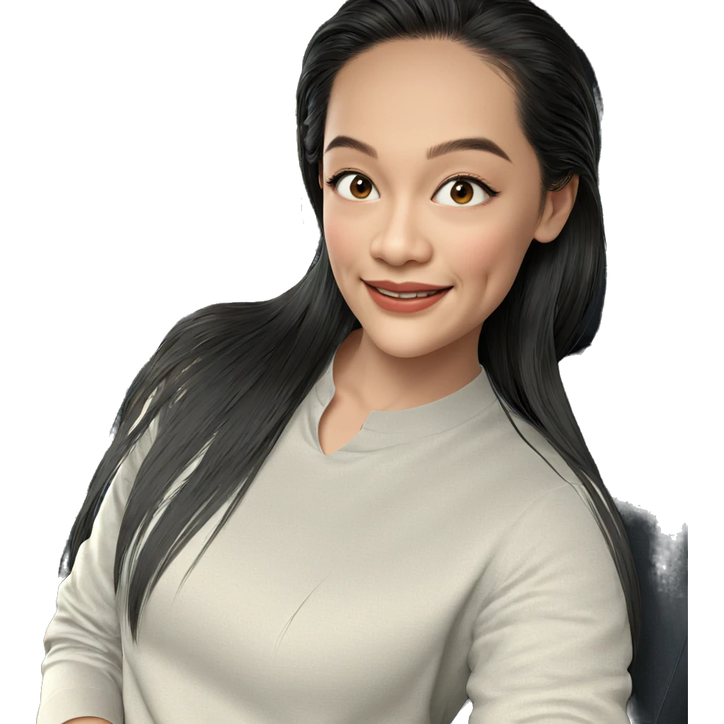 smiling girl in car interior emoji