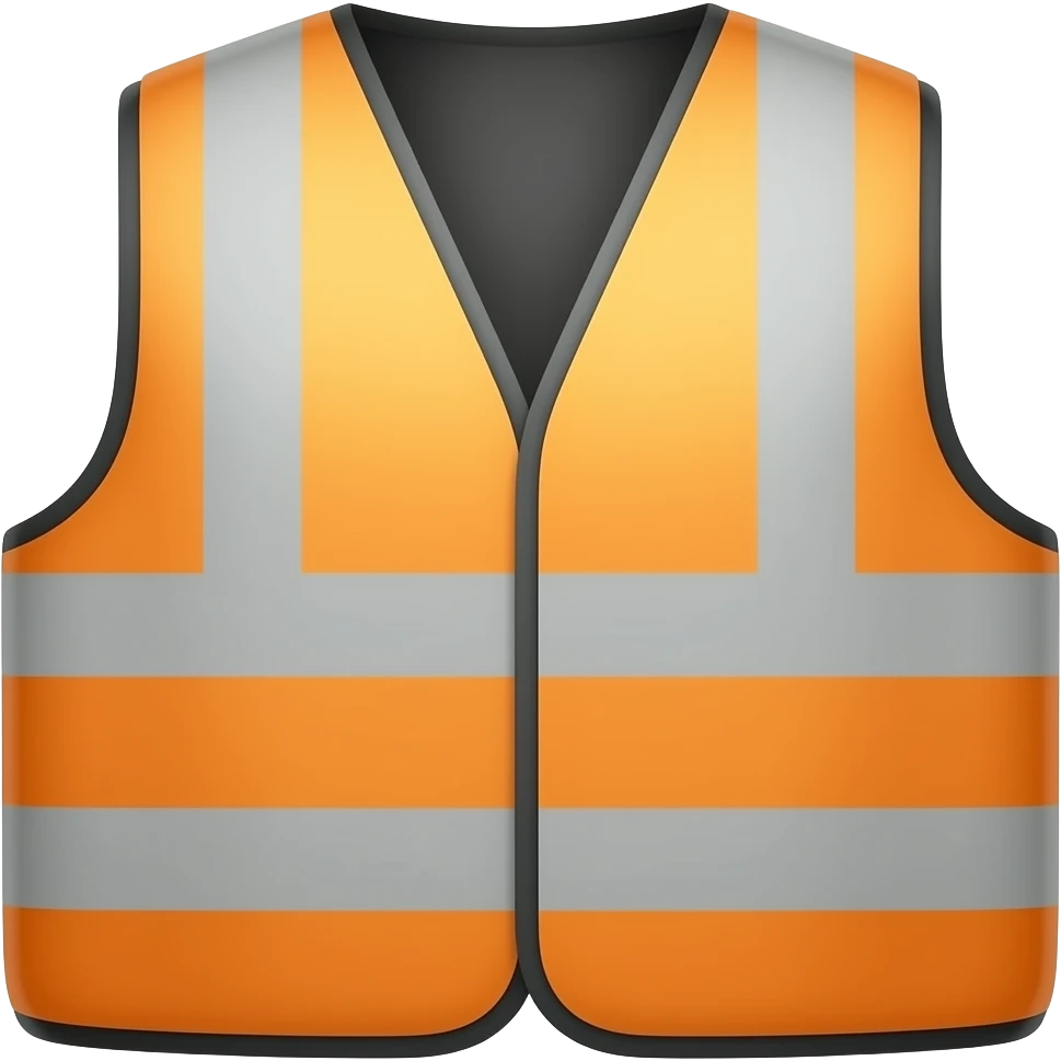 the top of a worker vest emoji