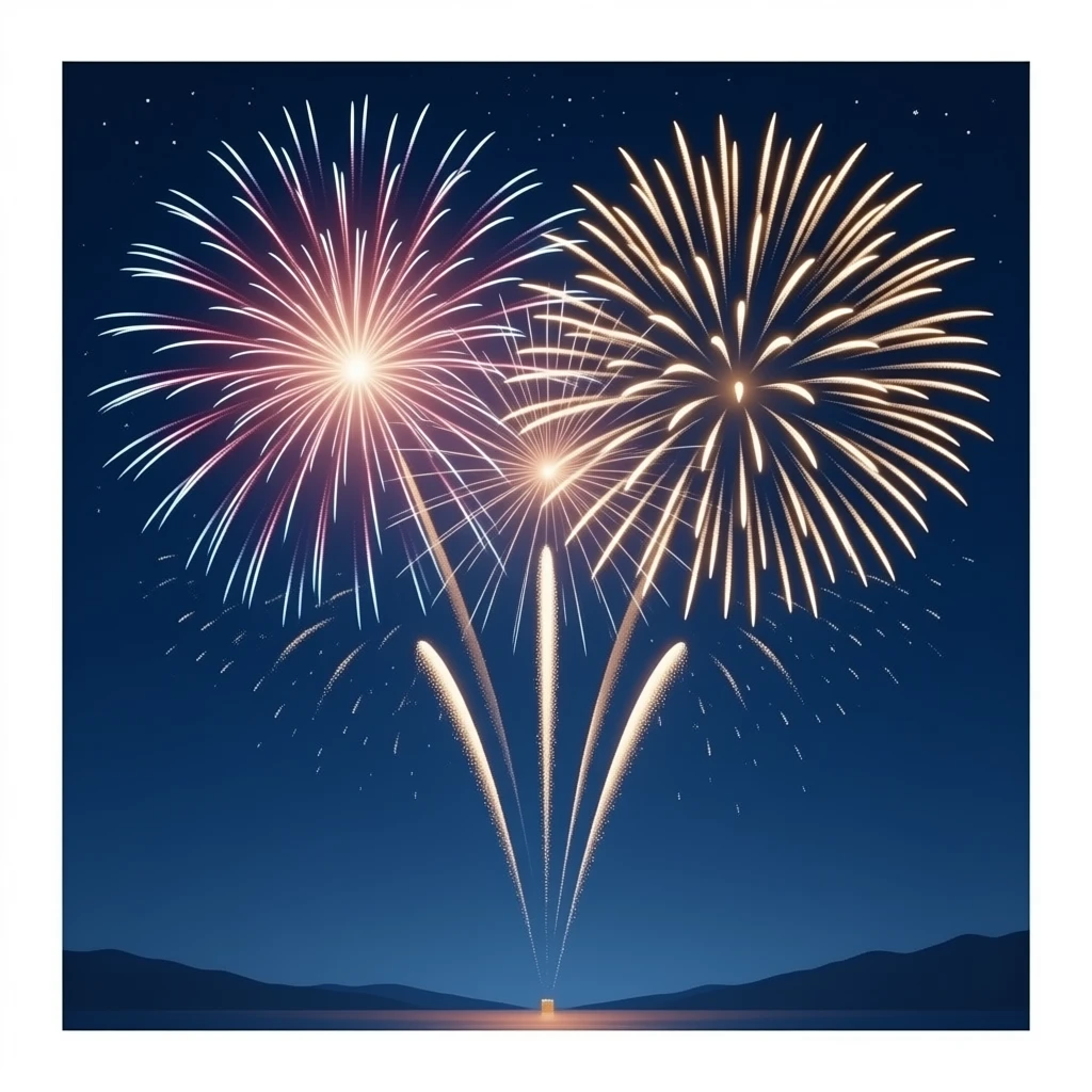 a firework display emoji