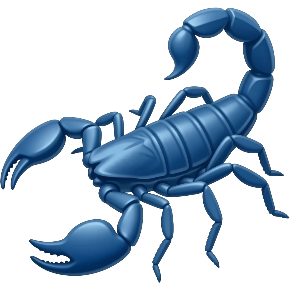 scorpio m azul emoji