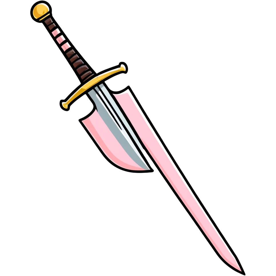 light pink sword emoji