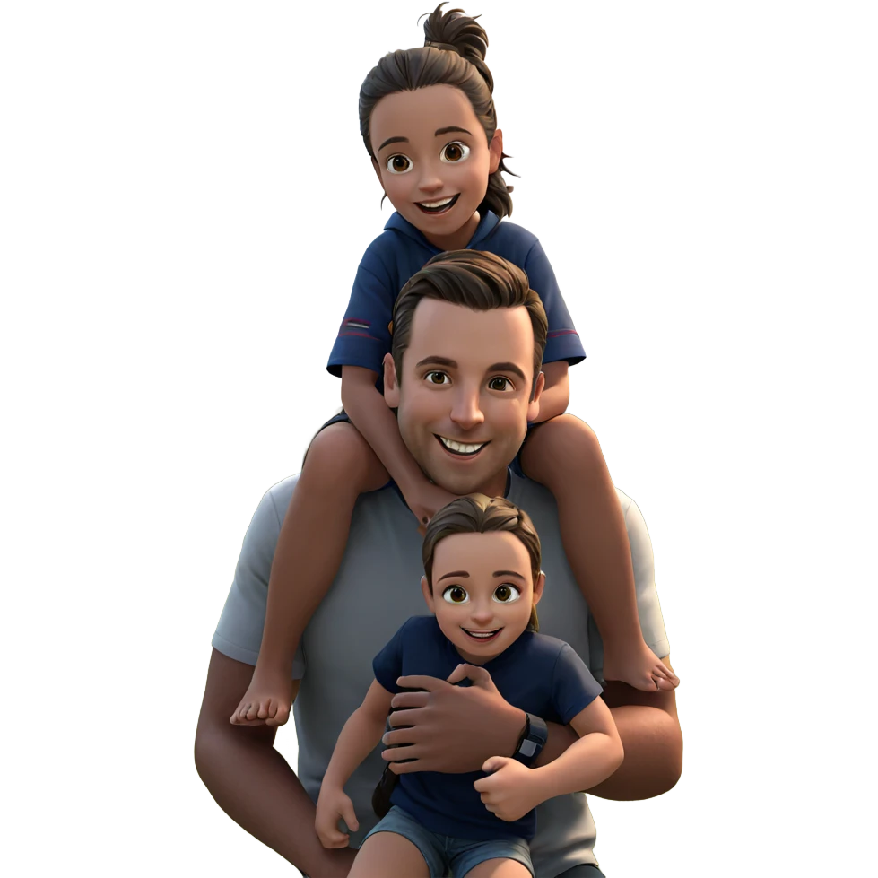 girl smiling with boys outdoors emoji