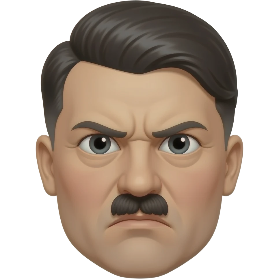 make adolf hitler in angrey mode emoji