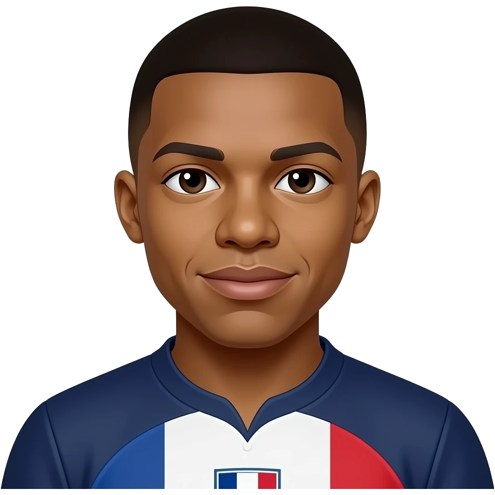 Realistic Mbappe in france emoji