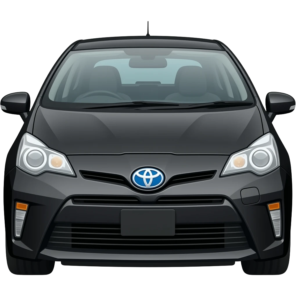 Black Toyota Prius Gen 3 emoji