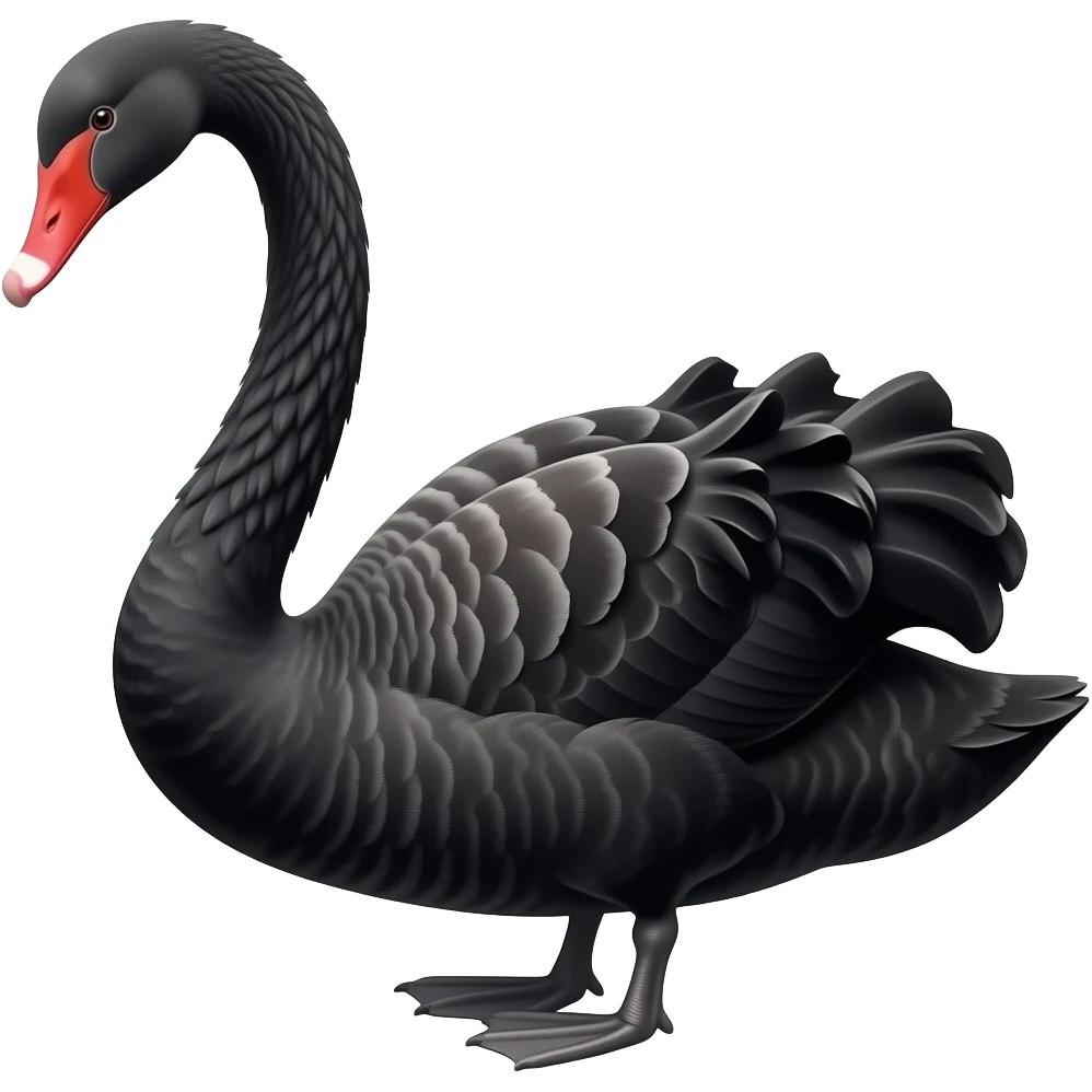 Black swan emoji