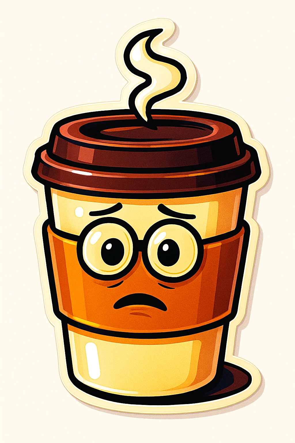 Place the to-go cup emoji on a plain white background. emoji