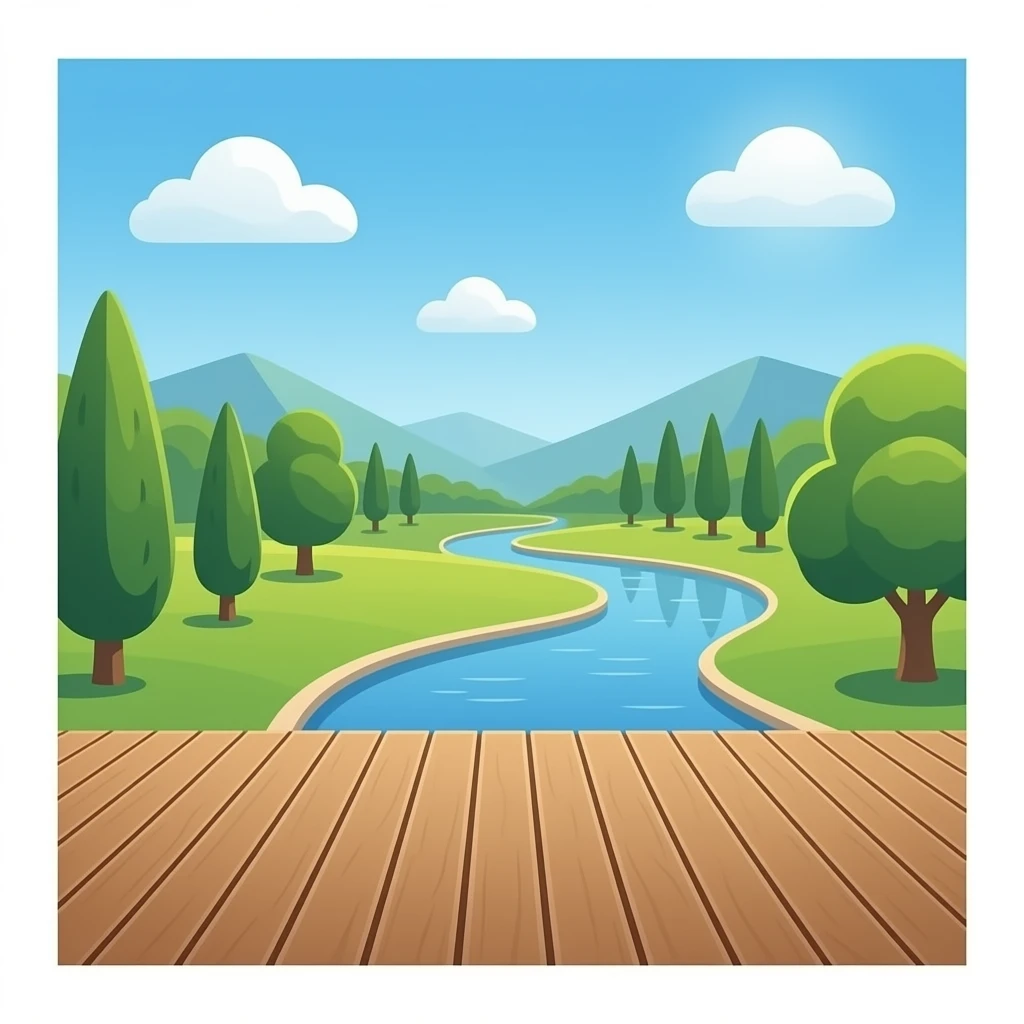 A painting of my deck emoji