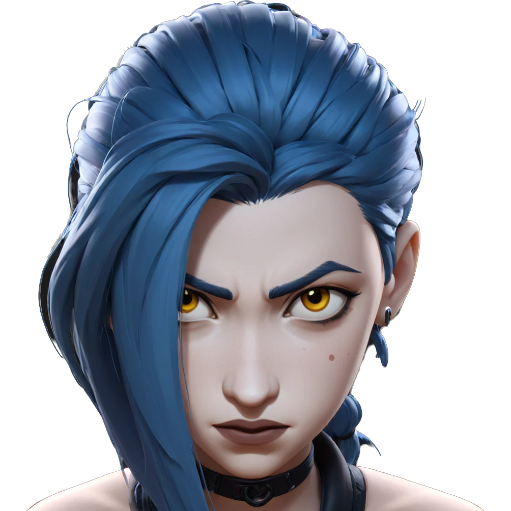 jinx in simple portrait emoji