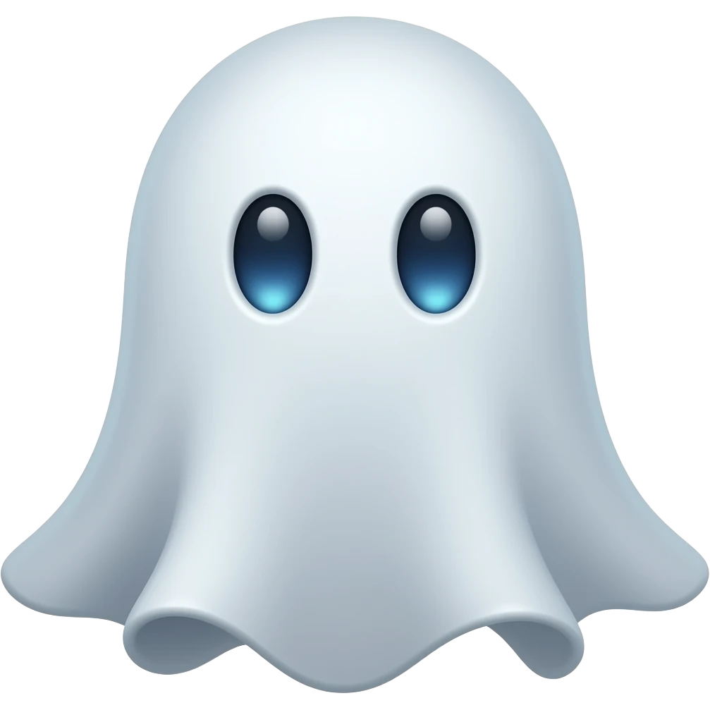 Ghost spiral emoji