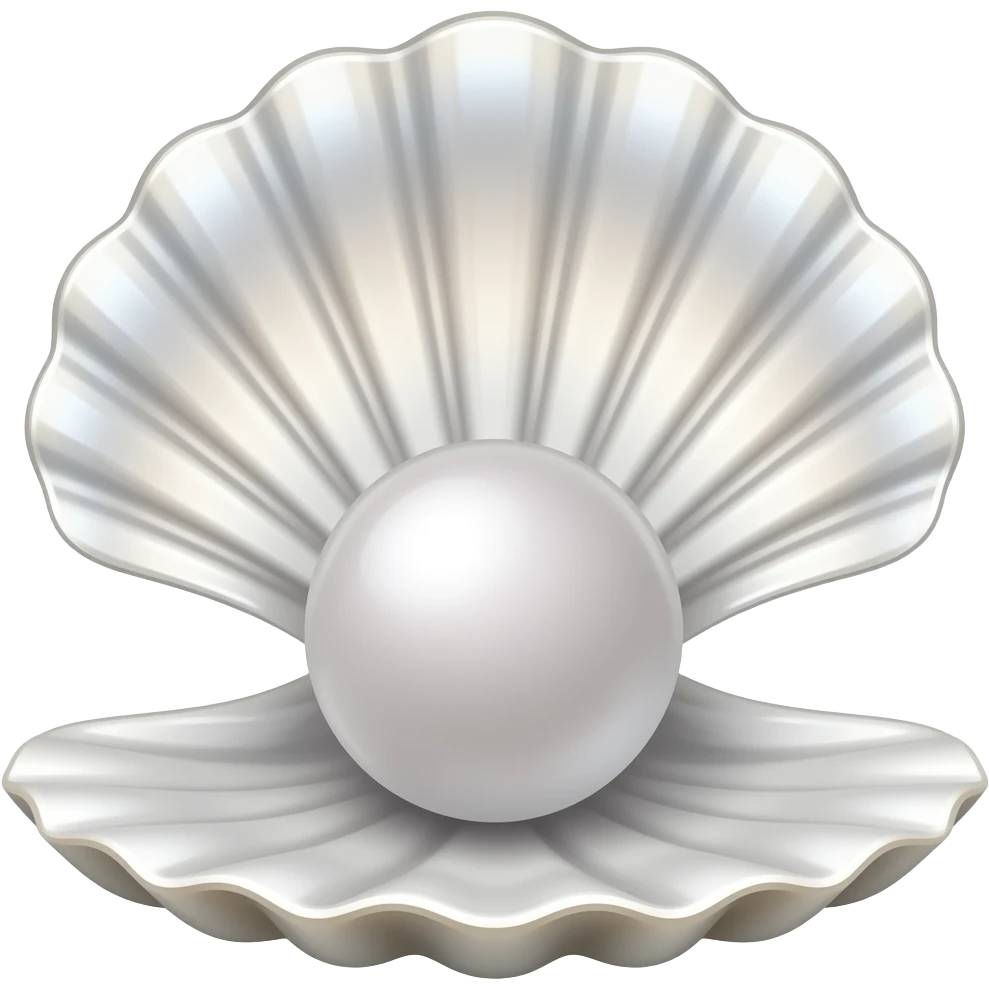 Pearl shell حهىن emoji