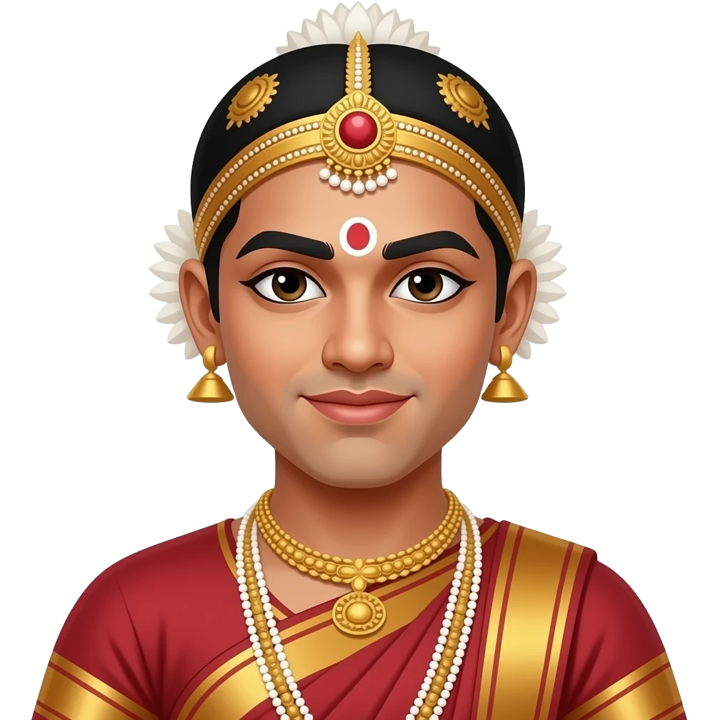 Bharatanatyam male dancer emoji