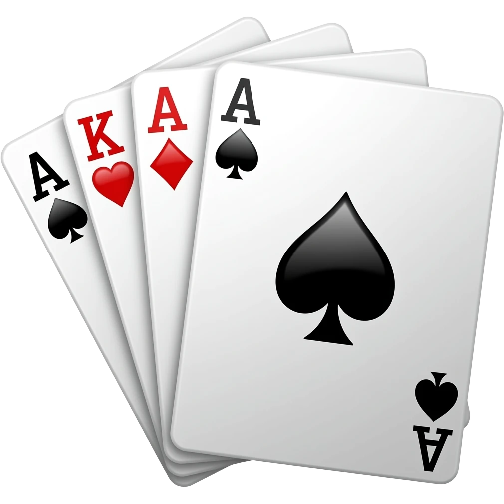 Jugando cartas emoji