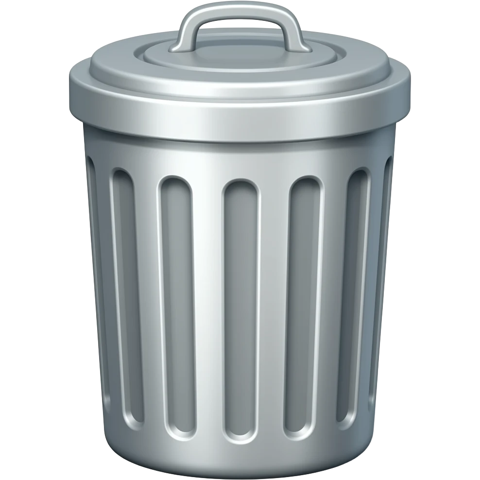 bote de basura emoji