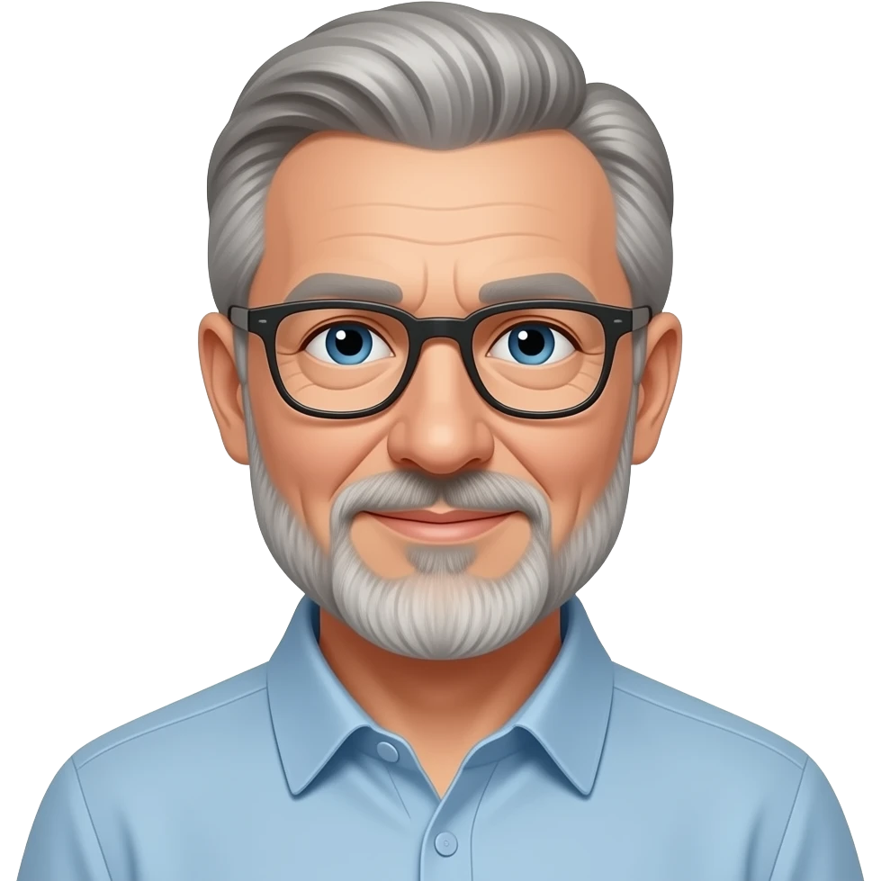 Picture of a 60 year old man emoji