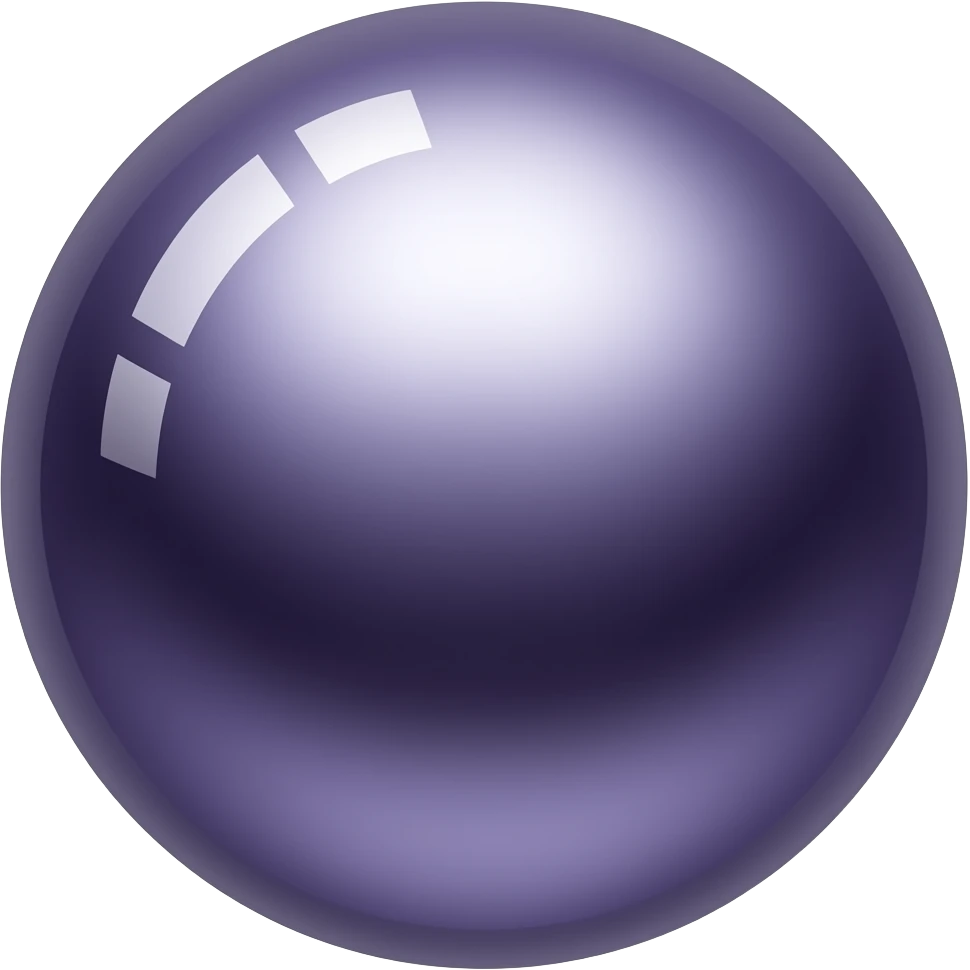 a beautiful, detailed dark-purple pearl emoji