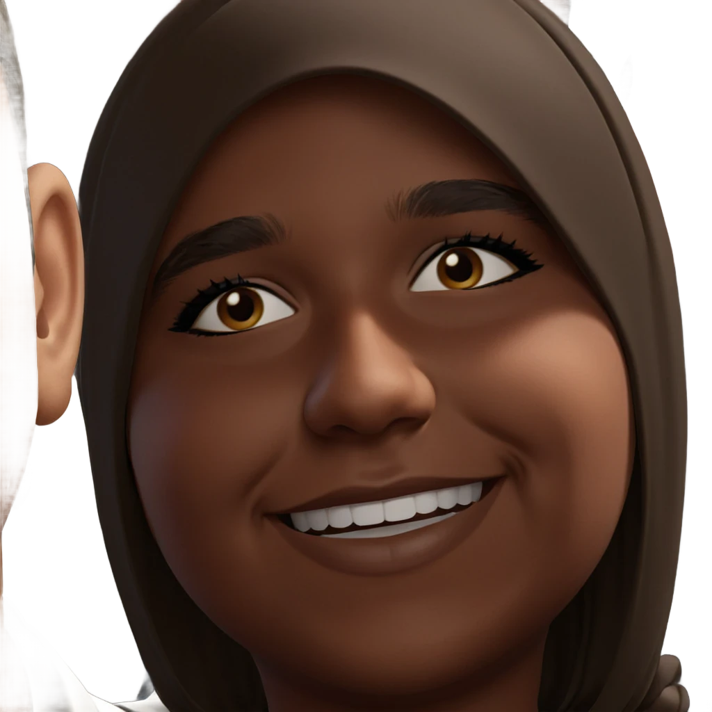 smiling boy in maid headdress emoji