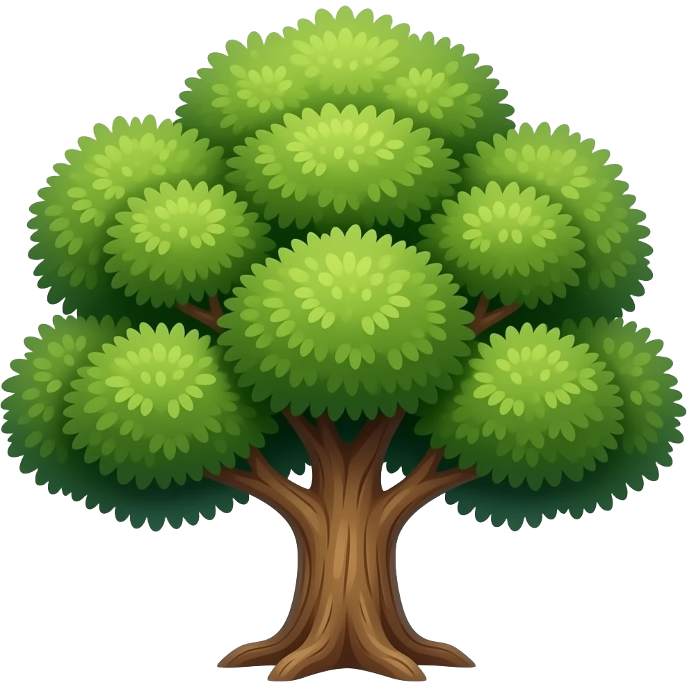 Large tree emoji