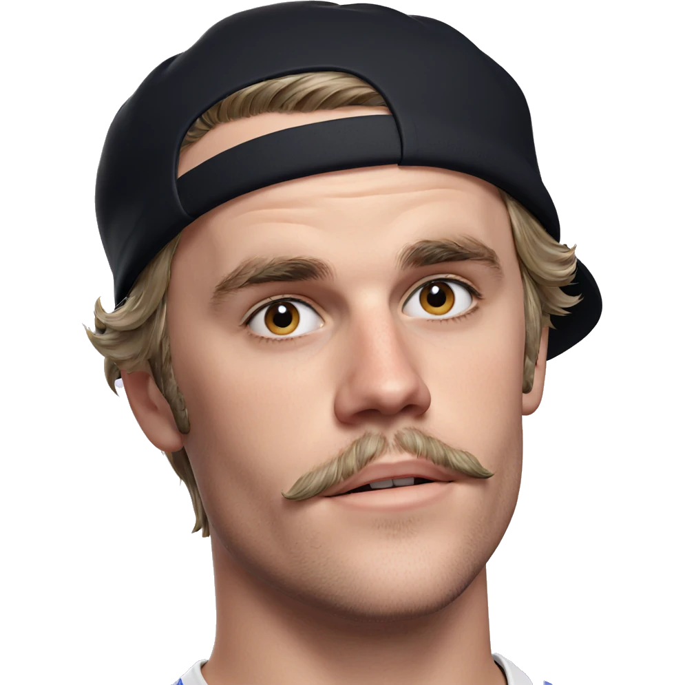 boy with mustache in hat emoji