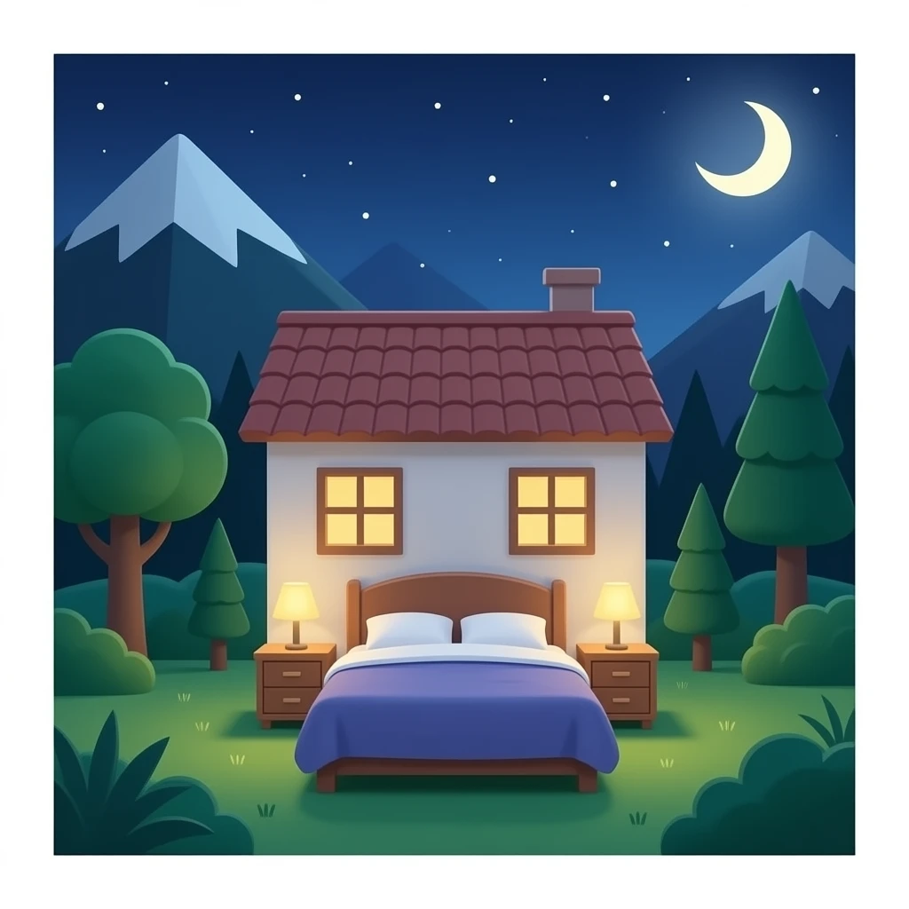 Bedroom house emoji
