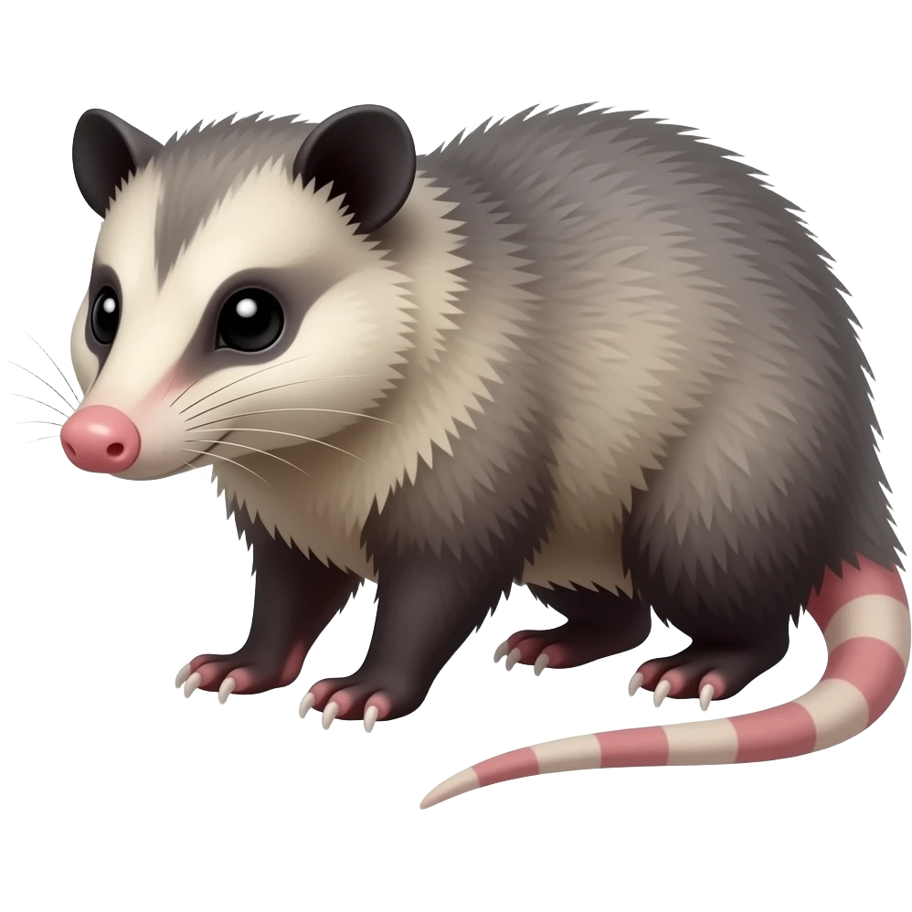 Opossum, full body emoji