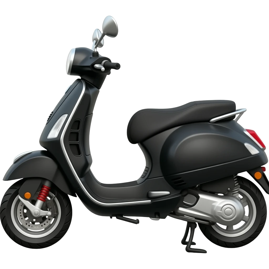 zwarte moped emoji