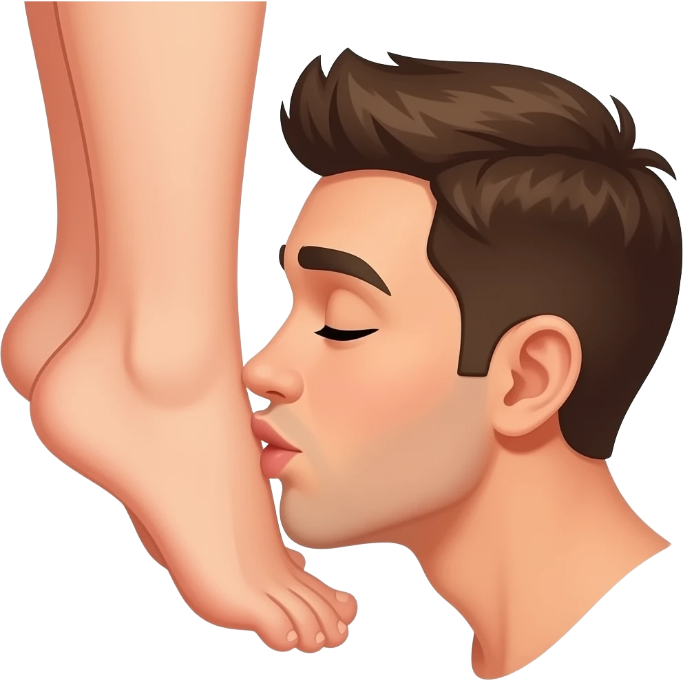 Kiss feet emoji emoji