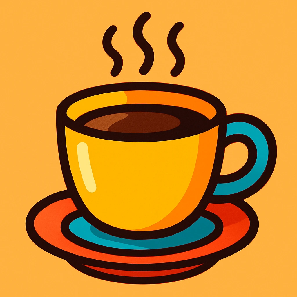 A coffee cup emoji