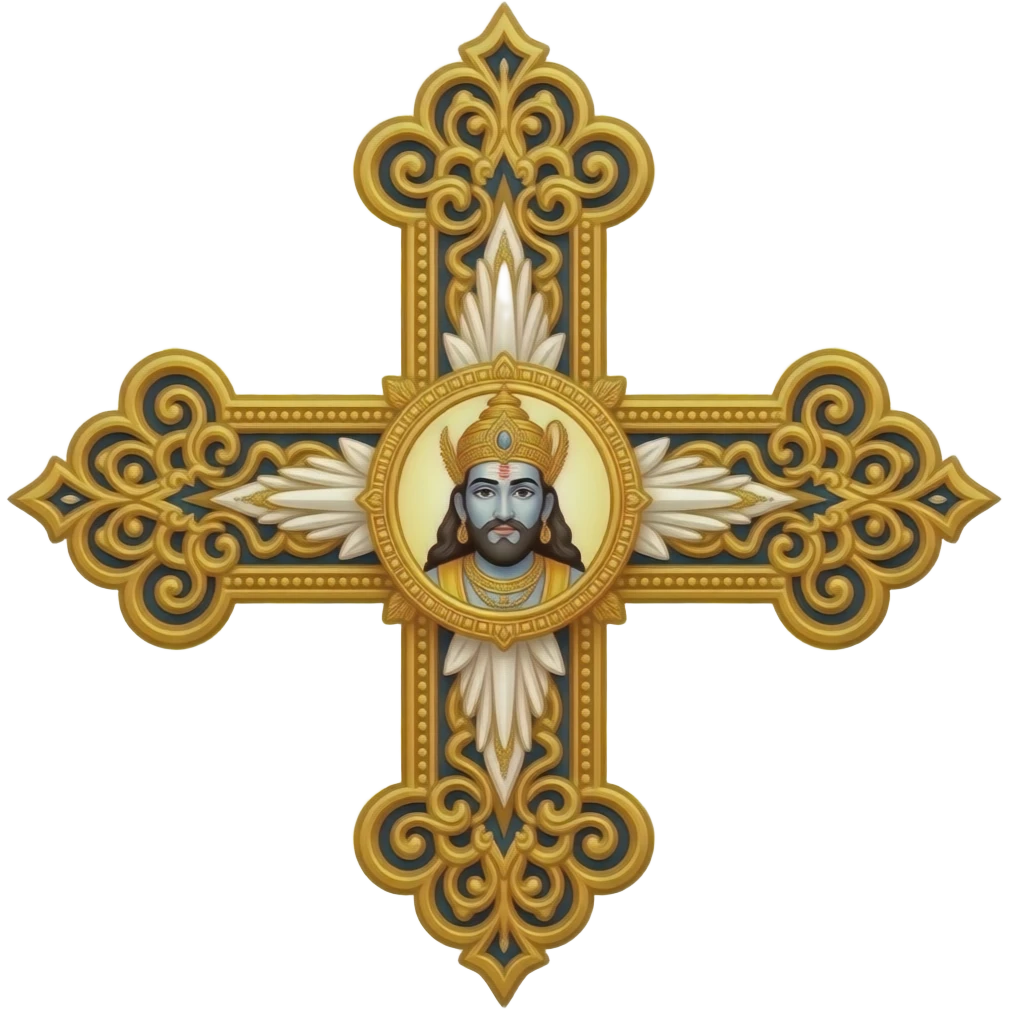 That is good but make it more divine stylish like pharsha of parshuram cross of pharsha emoji