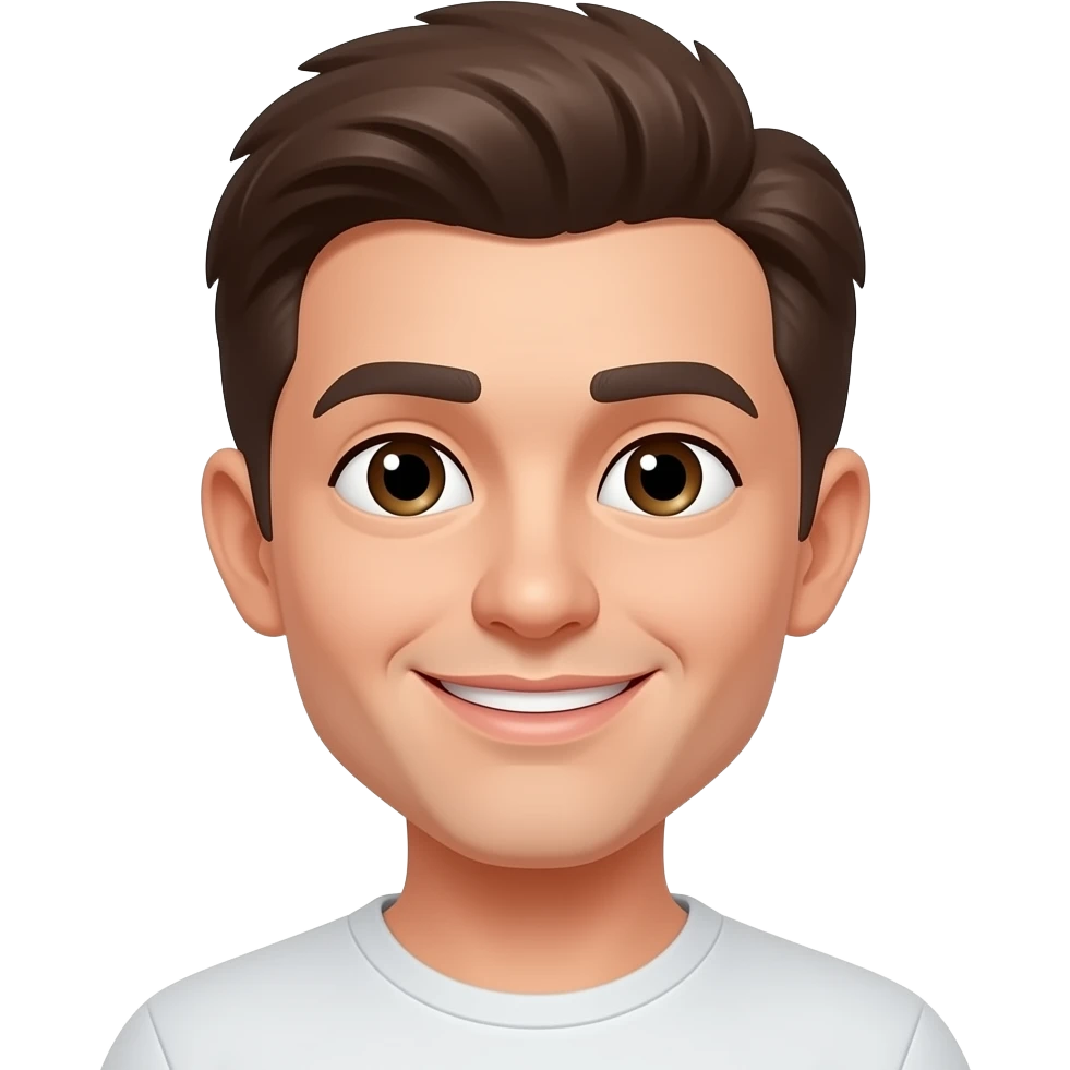 A half smile or smirk emoji