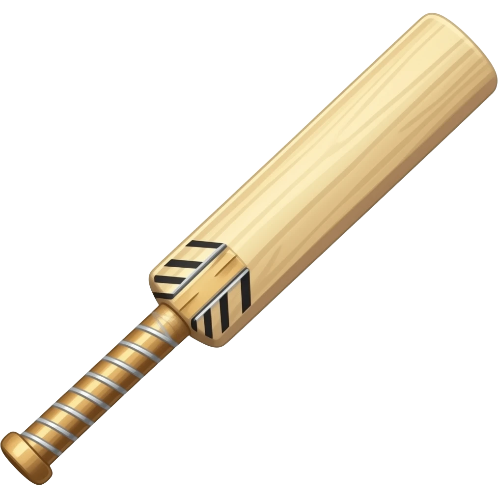 cricket bat emoji emoji