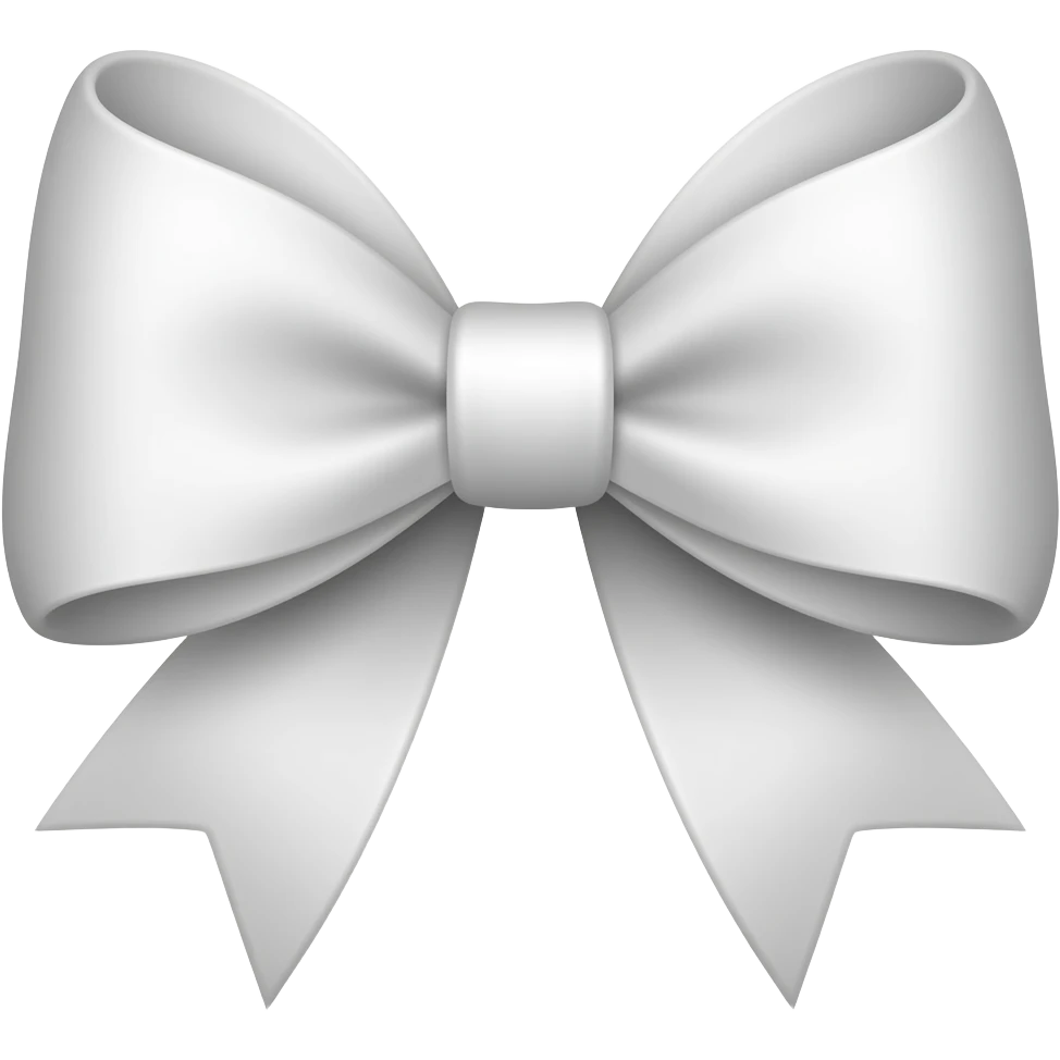 White bow emoji