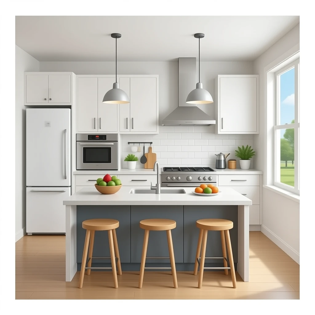 make this kitchen modern emoji