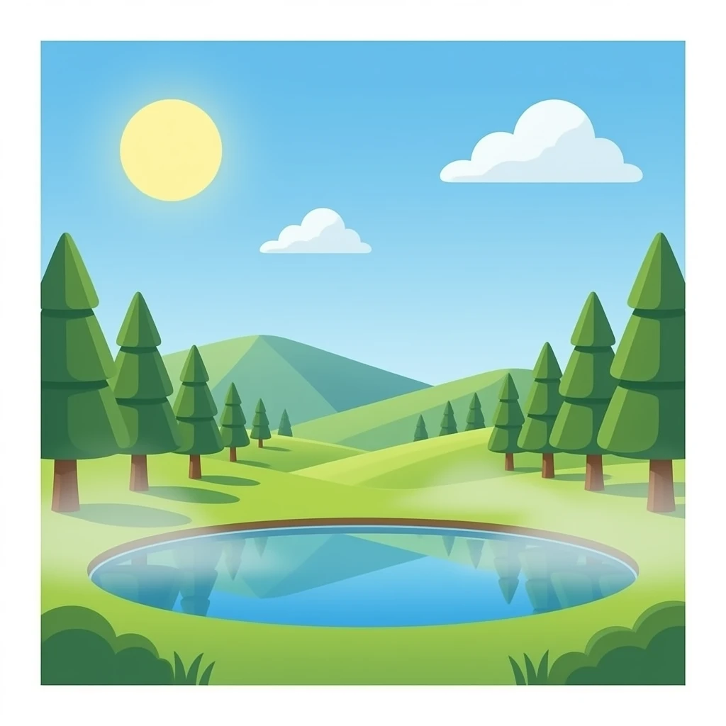 Water on the hill emoji