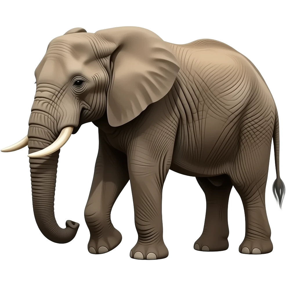 African bush elephant big emoji