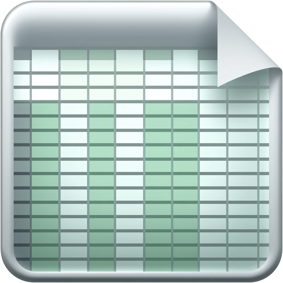 spreadsheet emoji