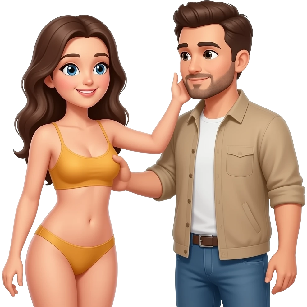 Çıplak kadın tüm vücüdü gorunsun bir erkek siksin emoji