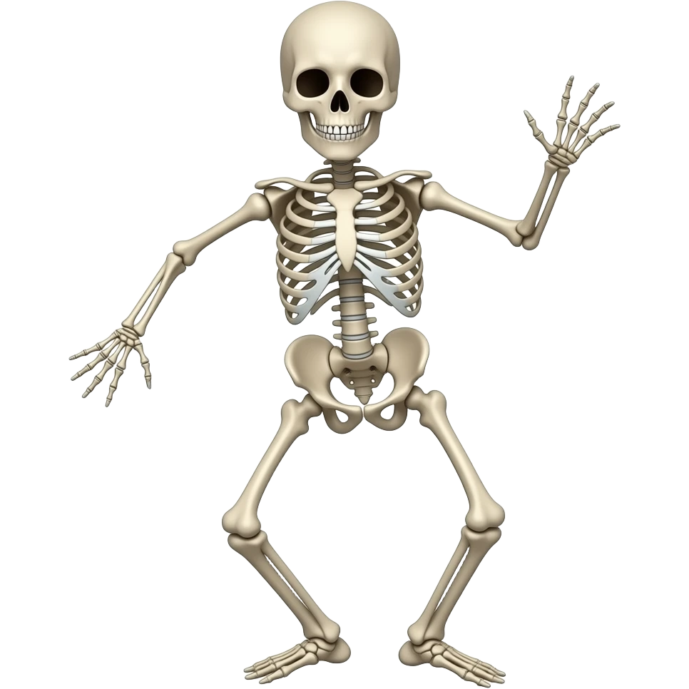 A skeleton that dances emoji
