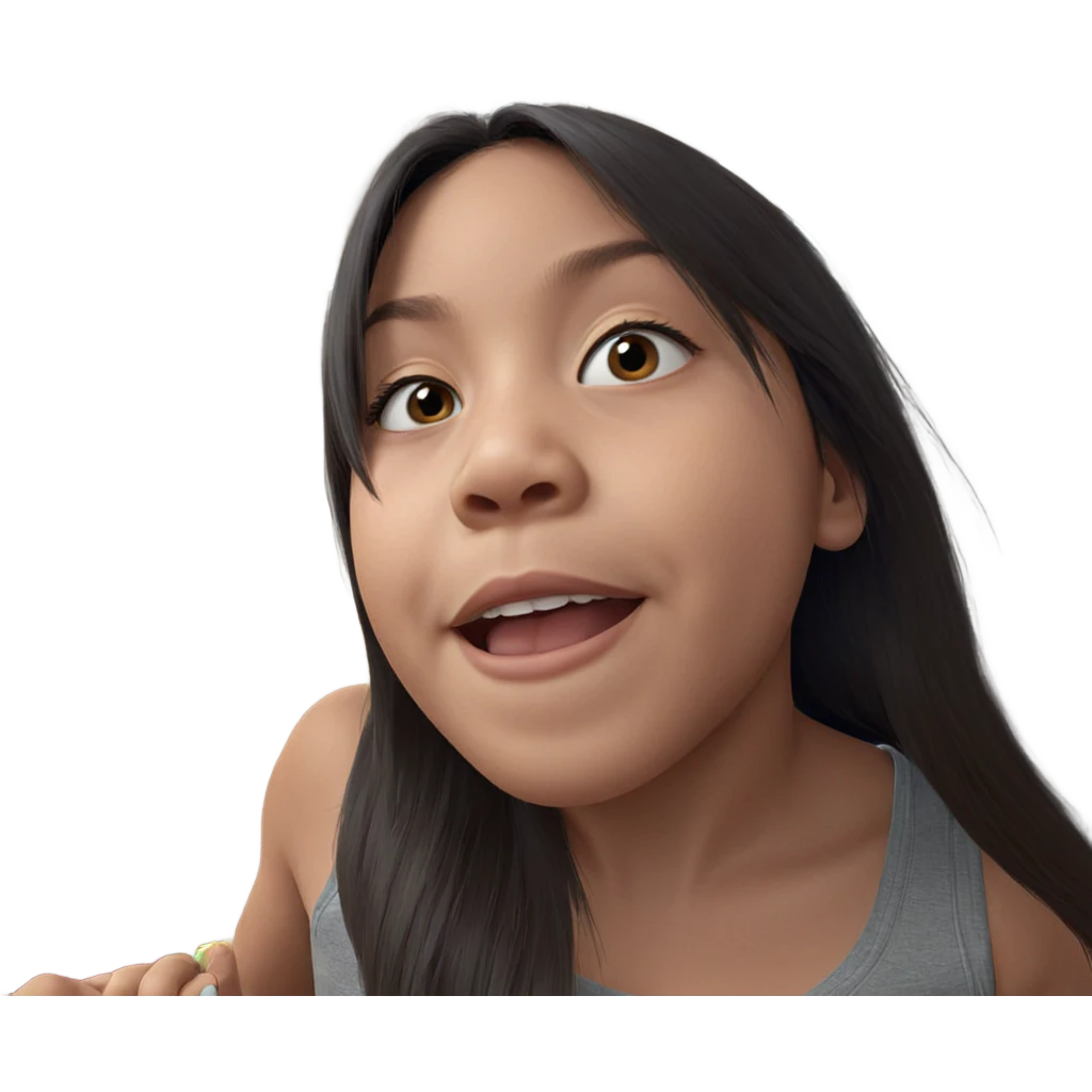 realistic portrait of girl emoji