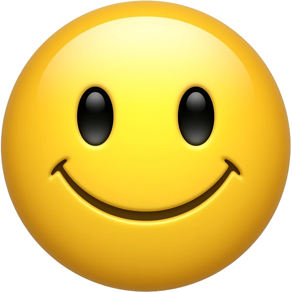 Yellow smiley emoji with good morning breakfast emoji